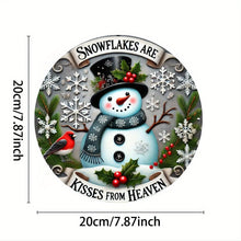 Load image into Gallery viewer, Christmas- Snowflakes Are Kisses From Heaven Sign
