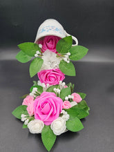 Load image into Gallery viewer, Floating Teacups - Pink and White
