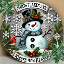 Load image into Gallery viewer, Christmas- Snowflakes Are Kisses From Heaven Sign
